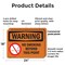 Signmission No Smoking Beyond This Point OSHA Warning Sign, Plastic, 24in W x 18in L, 2PK OS-2PACK-WS-P-1824-L-12710 - alternate 5